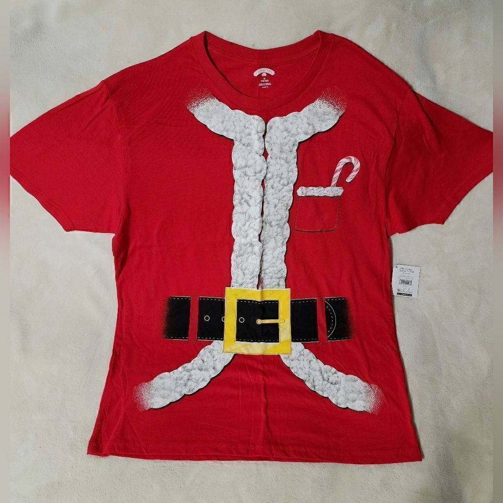 Nwt Men's Christmas Santa T-Shirt Size M 38-40